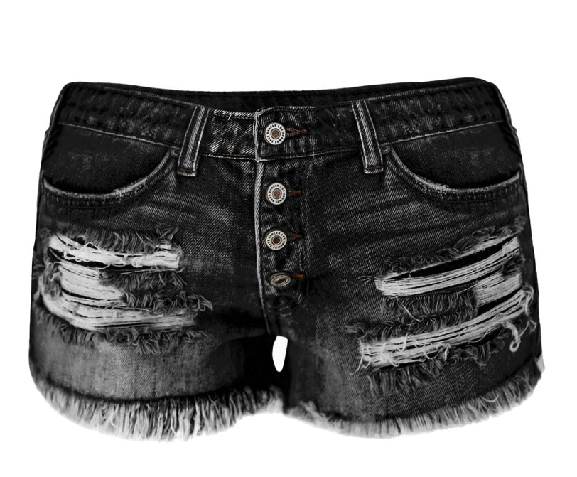 Hot sale summer fashion ripped denim shorts for women